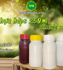 Mẫu chai nhựa HDPE 250ml đẹp, tiện lợi, giá tốt