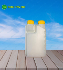 Chai nhựa 1 lít 2 đầu