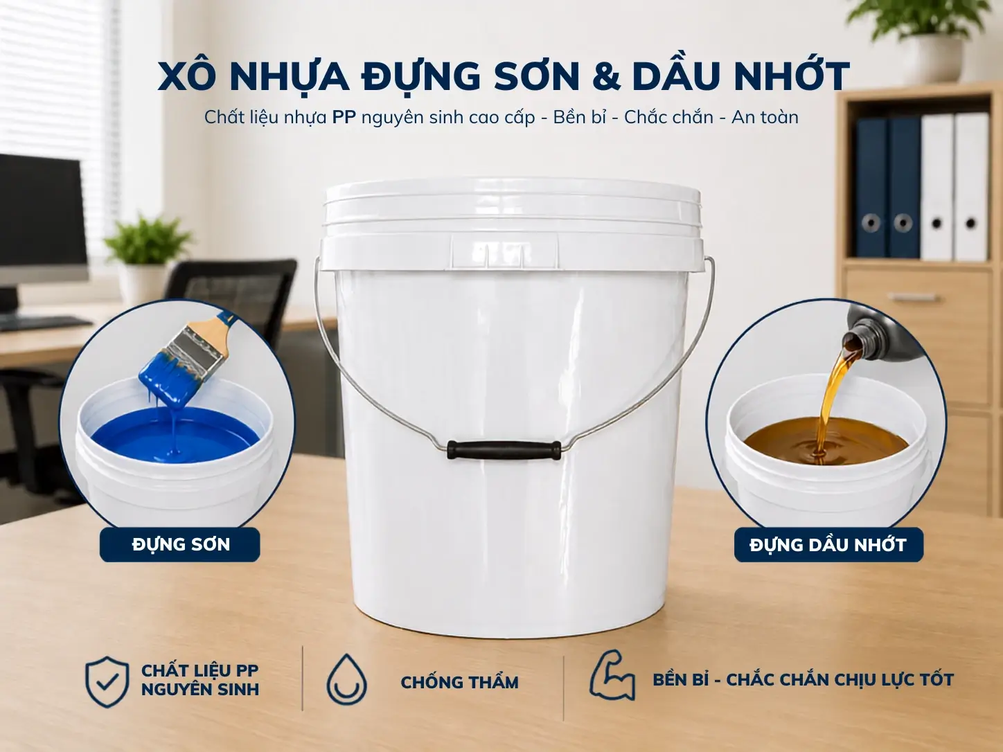 ứng dựng của xô nhựa 