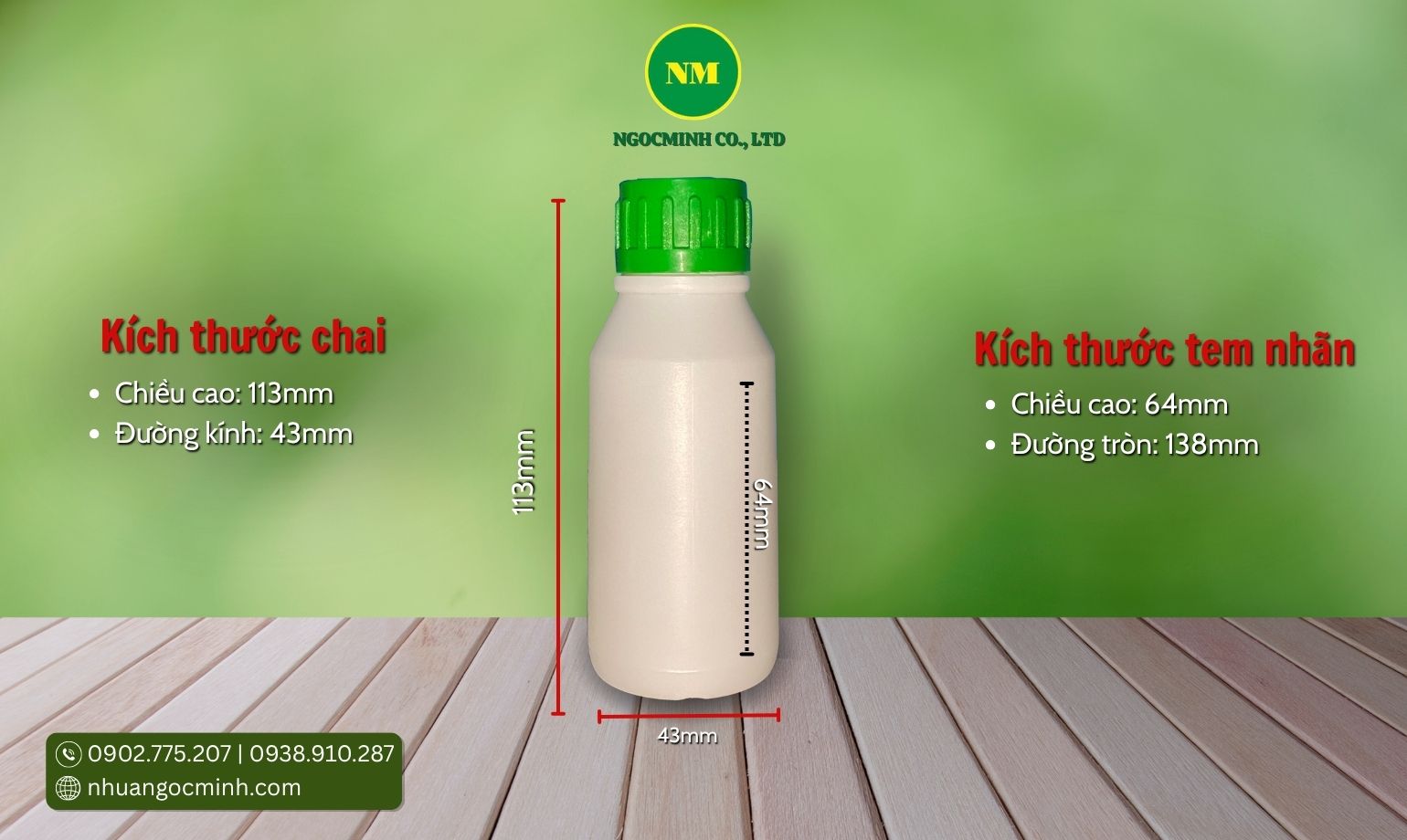 chai nhựa 100ml