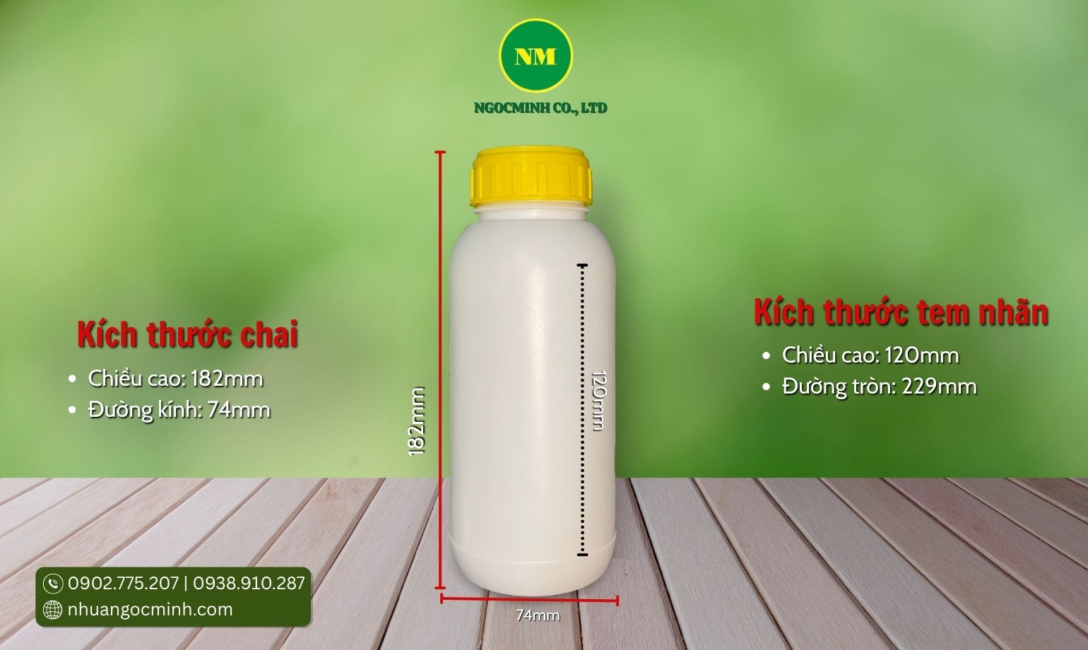 chai nhựa hdpe 500ml đựng thuốc thủy sản