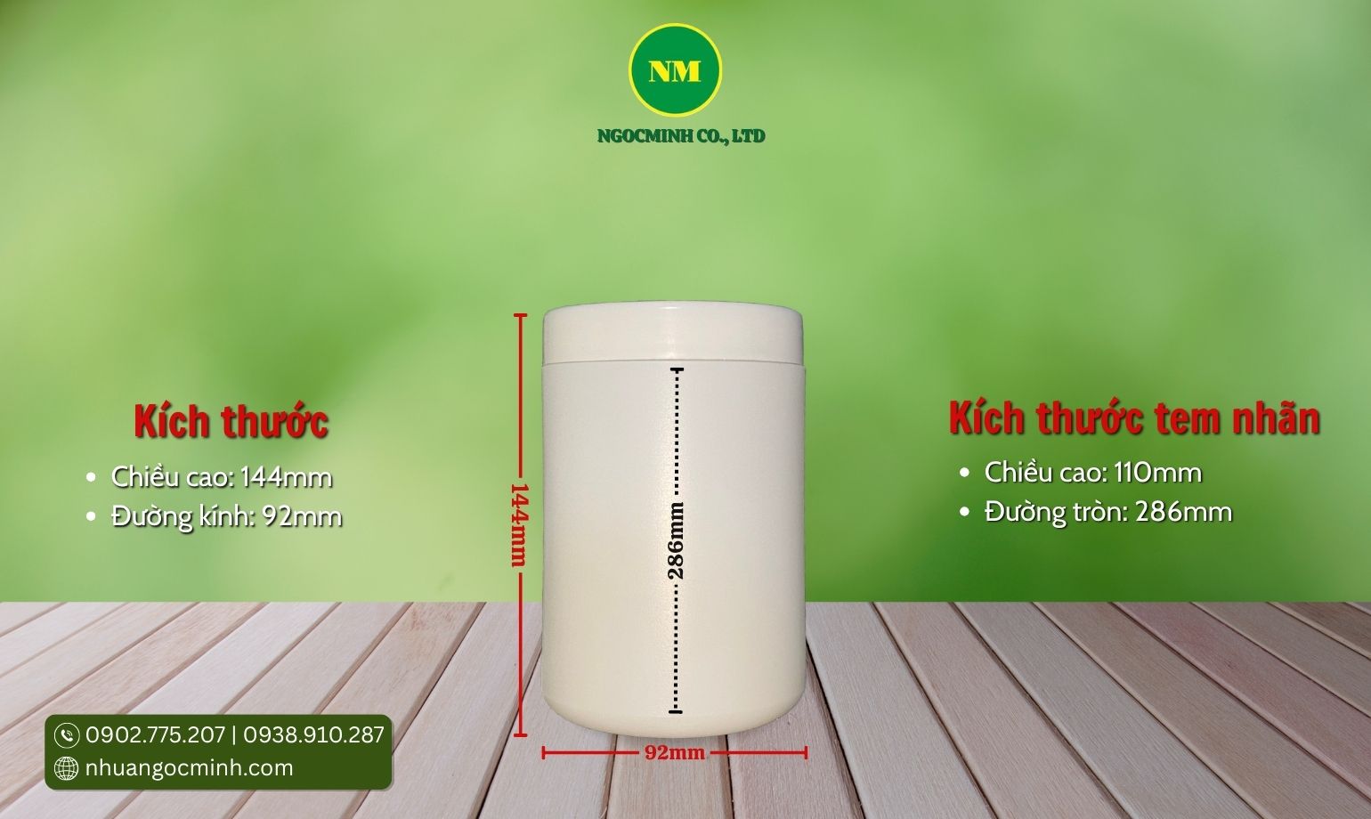 hủ nhựa tròn 250g