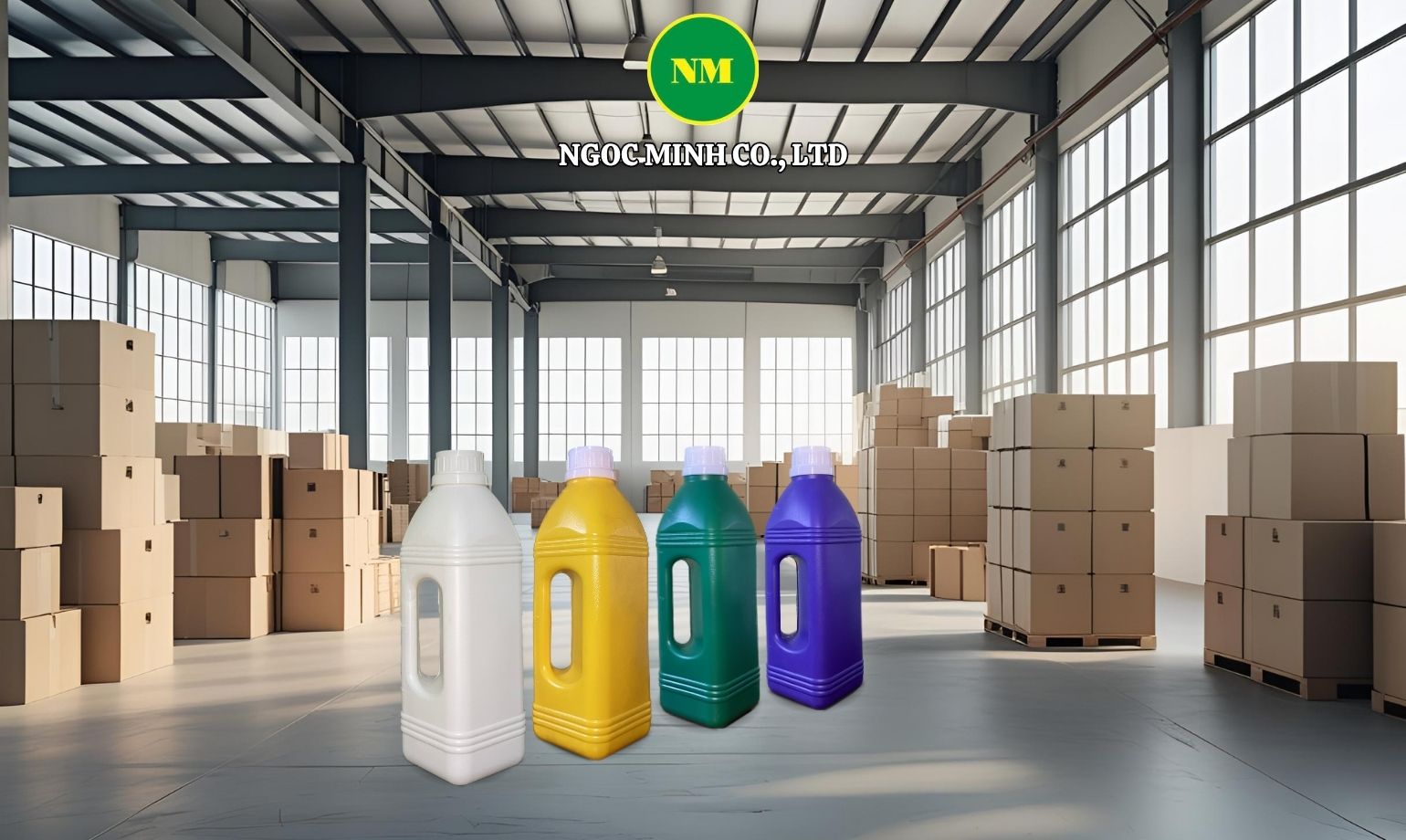 chai nhựa hdpe 1 lít vuông có quai
