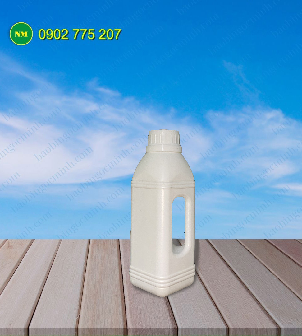 chai nhựa hdpe 500ml vuông có quai