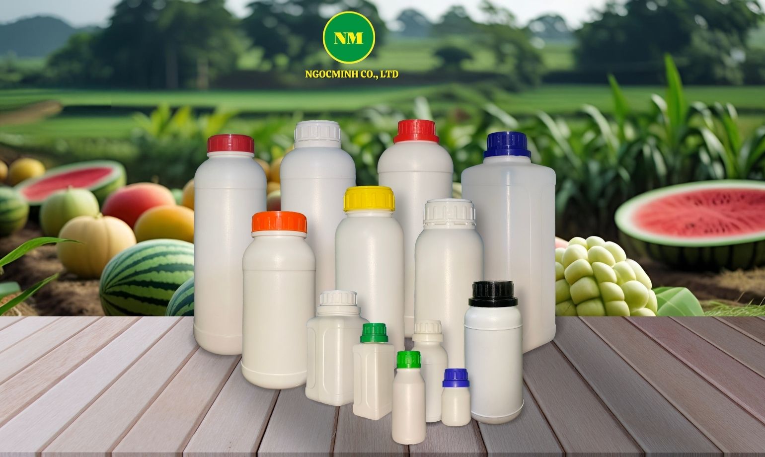 chai nhựa hdpe đựng nông dược
