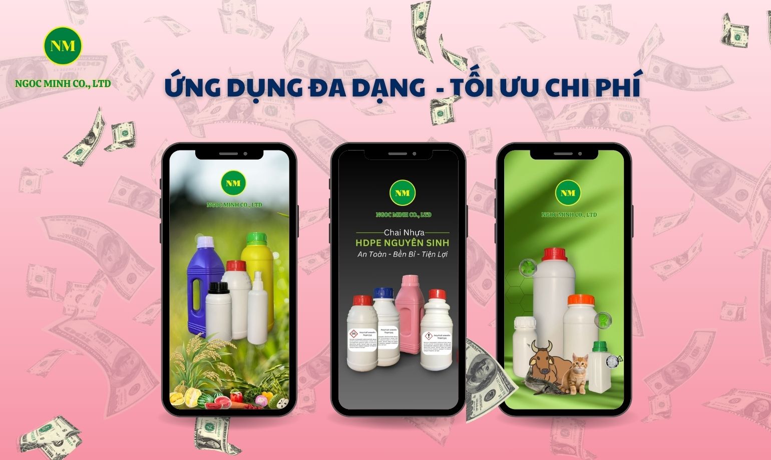 ứng dụng của chai nhựa hdpe 