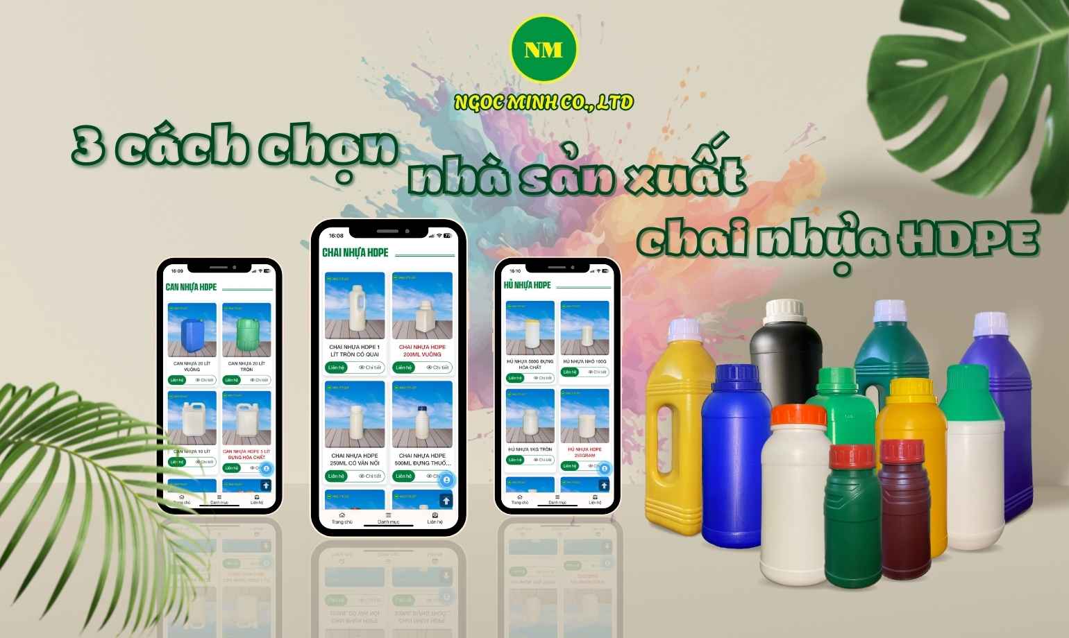 công ty sản xuất chai nhựa hdpe 