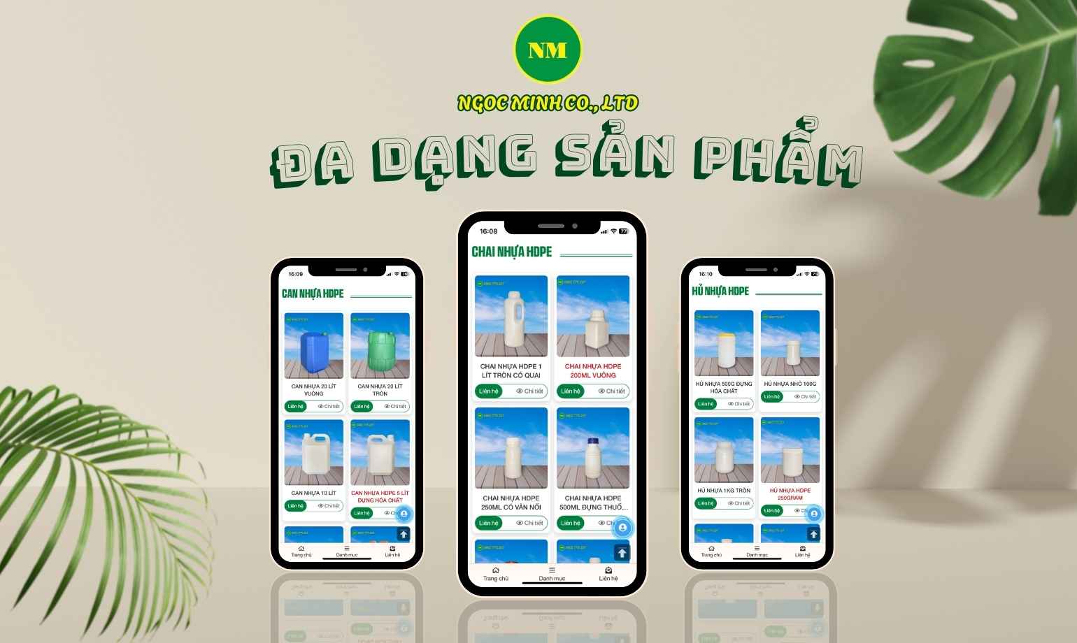 công ty sản xuất chai nhựa hdpe nhiều kiểu dáng