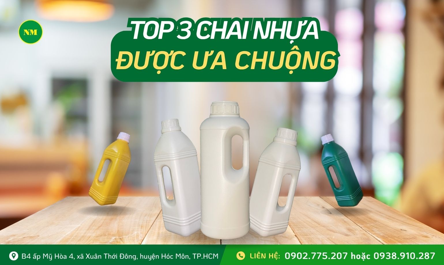 top 3 chai nhựa hdpe được ưa chuộng cho mọi ngành công nghiệp