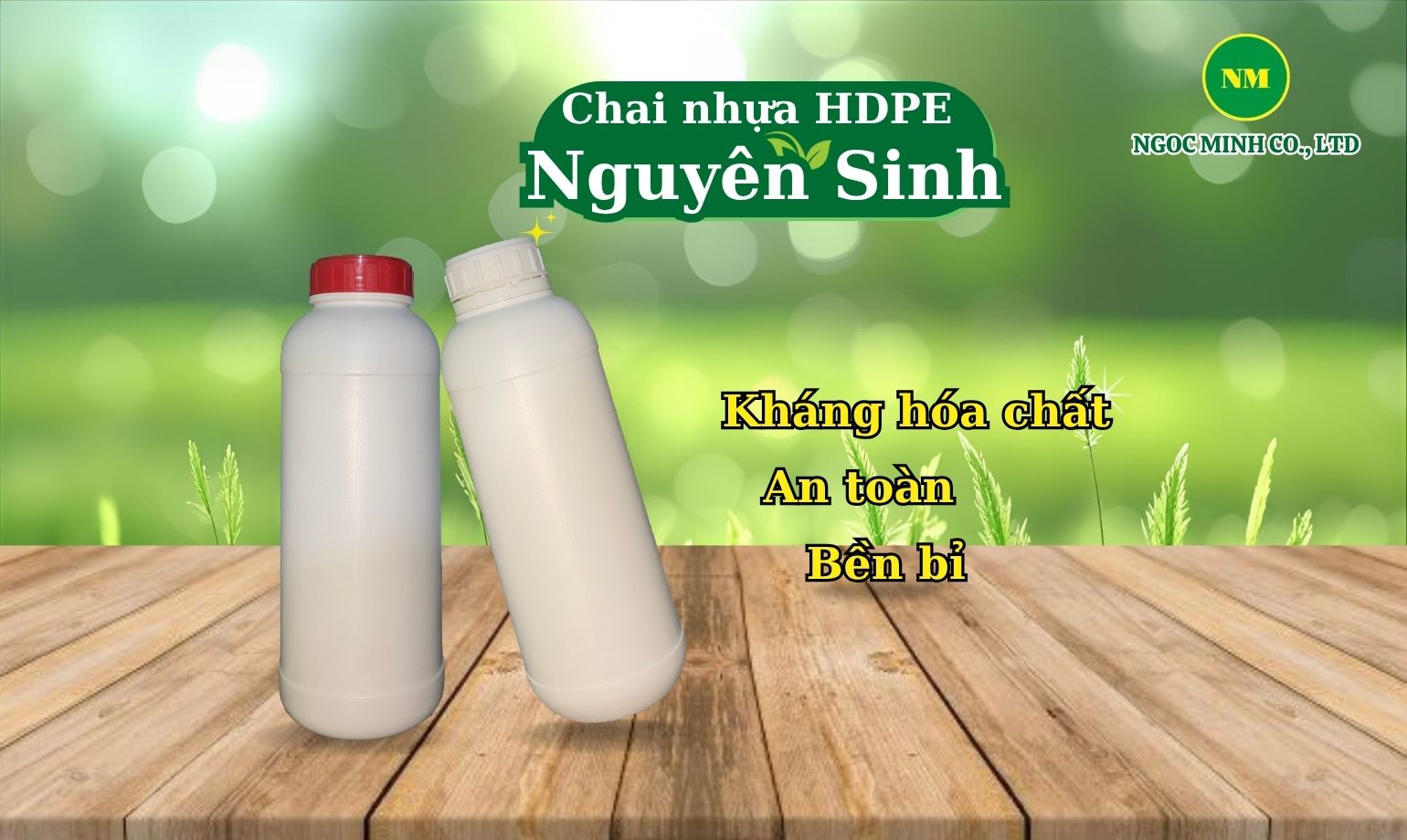 chai nhựa hdpe chất lượng, mẫu mã đẹp
